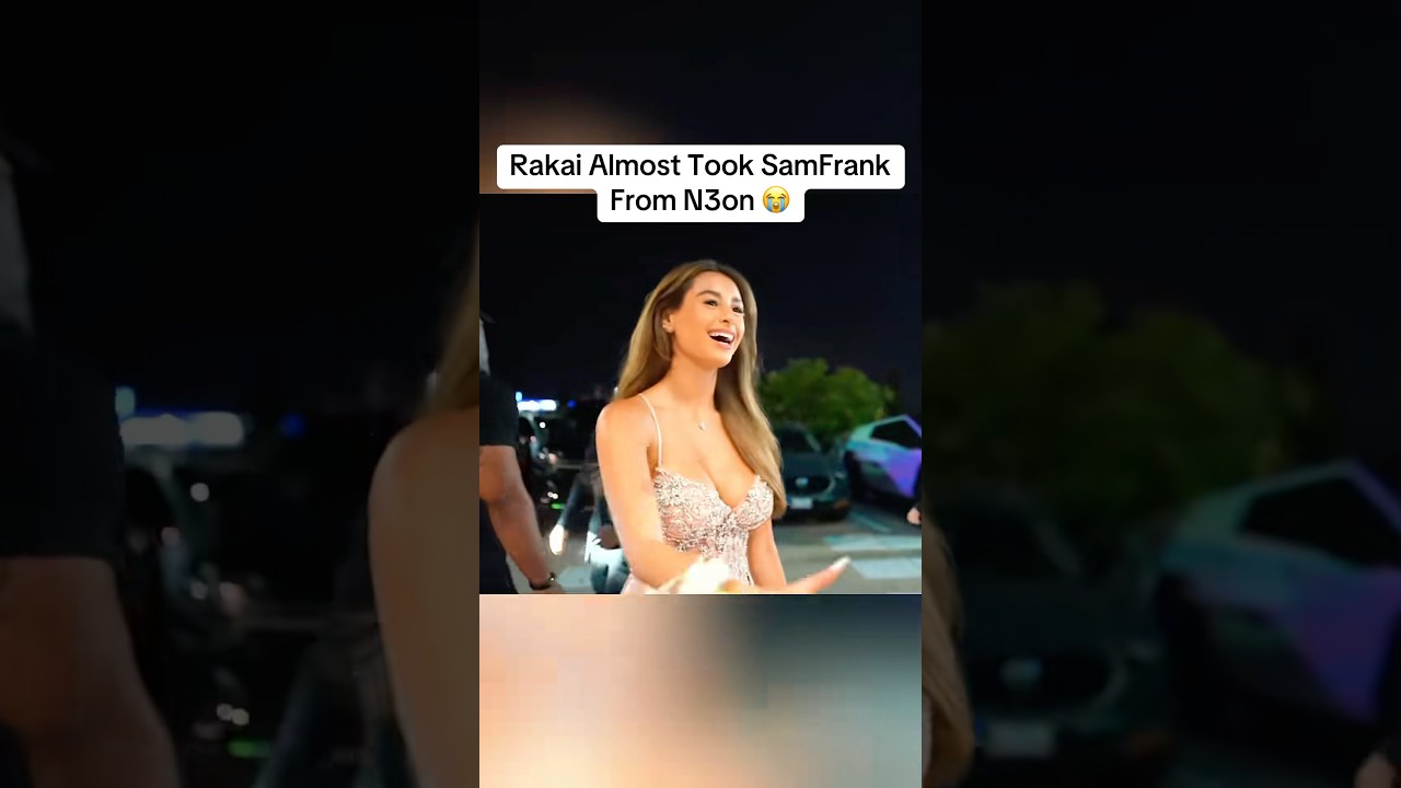 Rakai tried to rizz up N3on Girlfriend Sam Frank 😭 #n3on #shorts #samfrank