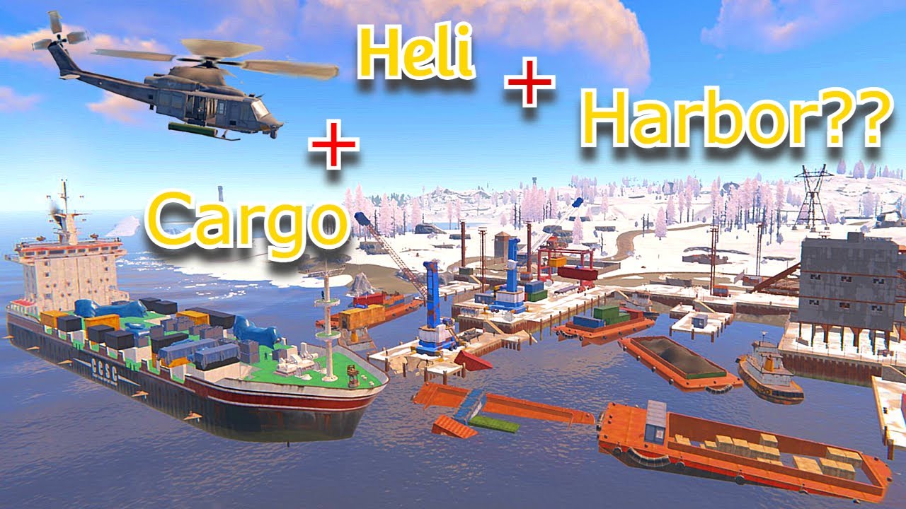 He Took Heli, From Cargo, At Harbor?? | Rust Admin Spectating