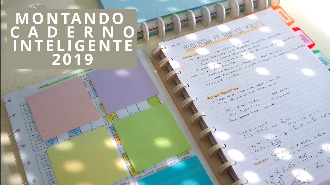 Meu caderno inteligente para esse trimestre l Montando meu caderno
