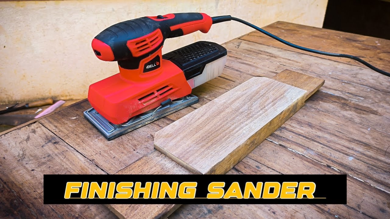 Unboxing and testing IBELL Finishing Sander FS87 - 20.