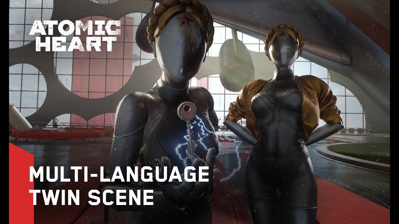 Atomic Heart — Сцена с близняшками на разных языках