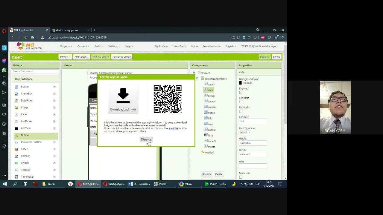 Ejercicios en Pseint y Mit App Inventor