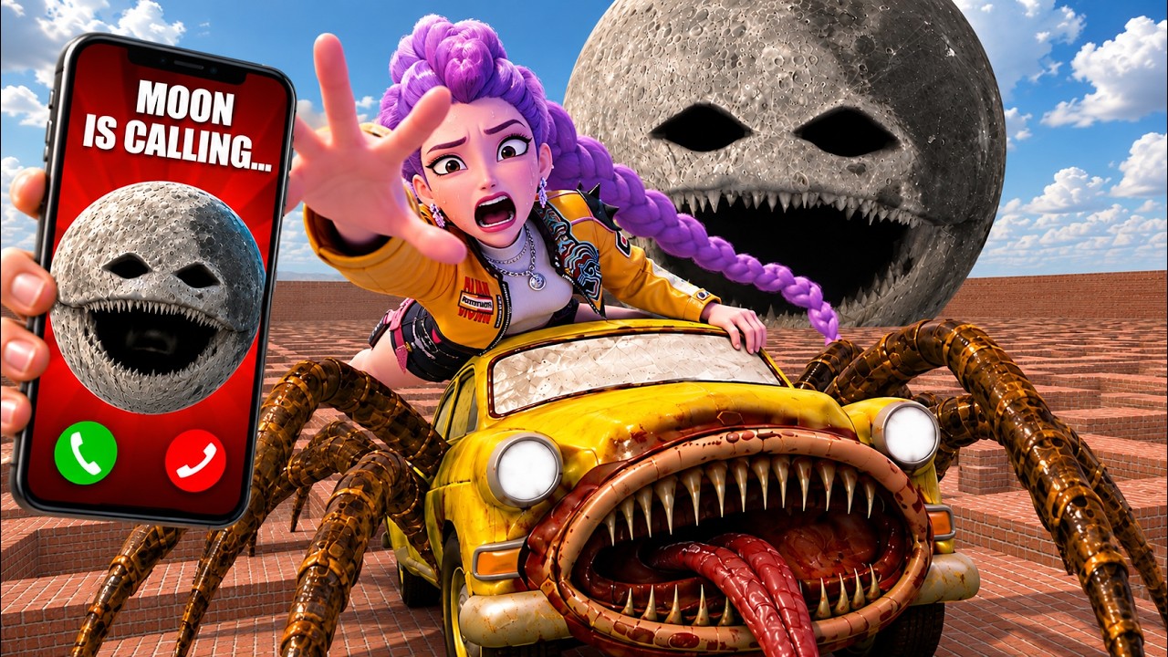ЗЛАЯ ЛУНА ЗВОНИТ РУМИ... Но она СБЕГАЕТ с ПОЖИРАТЕЛЕМ МАШИН! 📞😱 Garry's Mod