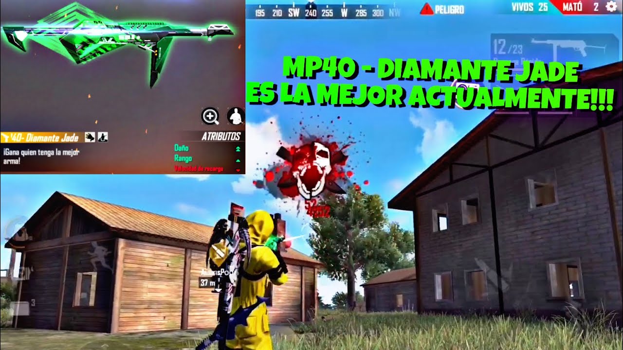 PROBANDO LA “MP40 - DIAMANTE JADE” ES LA MEJOR ACTUALMENTE??? FREE FIRE