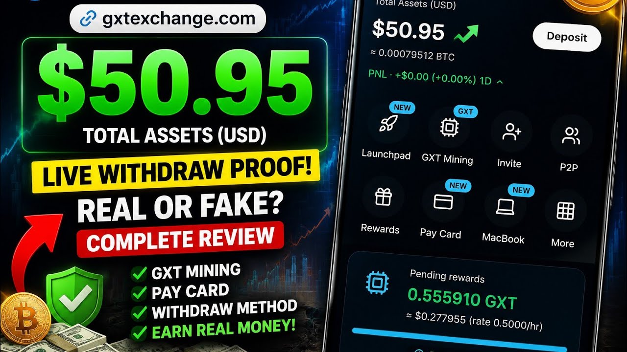 Mining করে Income করুন এই Website থেকে 😱 | GXTEXCHANGE Complete Tutorial & Review