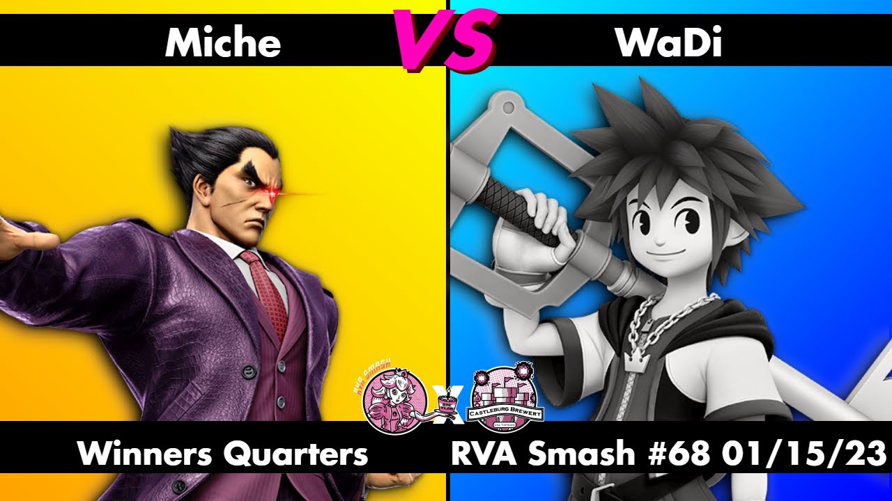 RVA Smash #68: Miche (Kazuya) vs WaDi (Sora/Ice Climbers/R.O.B.) - Winners Quarters - Ultimate SSBU