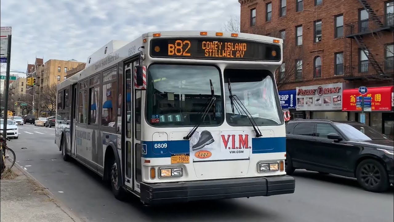 B82 Local & Select Bus Service & Two B6 Limited Buses At Bay Parkway & 86th St