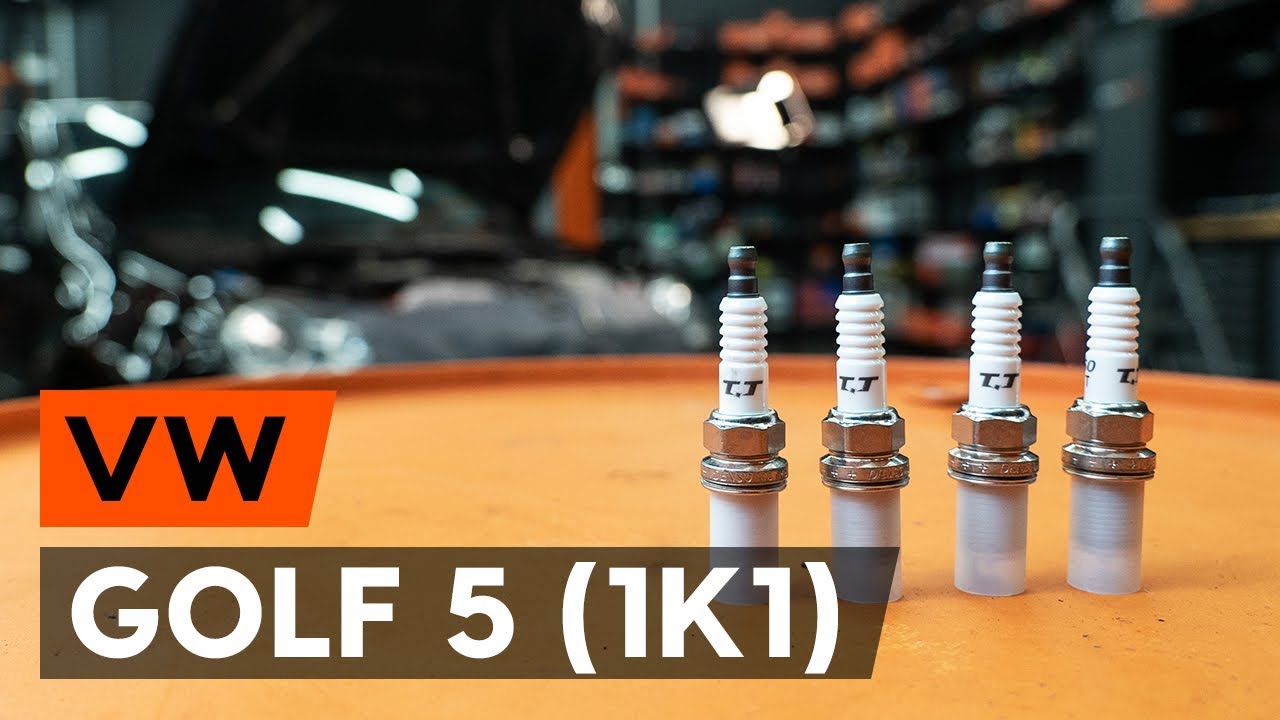 How to change spark plug on VW GOLF 5 (1K1) [TUTORIAL AUTODOC]
