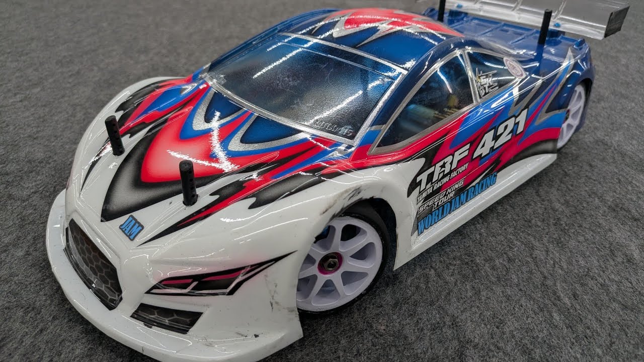 野田レジャーランドに来てみた♪🎩スピードキングツアー用TC2クラスのTRF421アルミロアデッキ仕様にRUSHの28CPXで走ってみた♪🎩