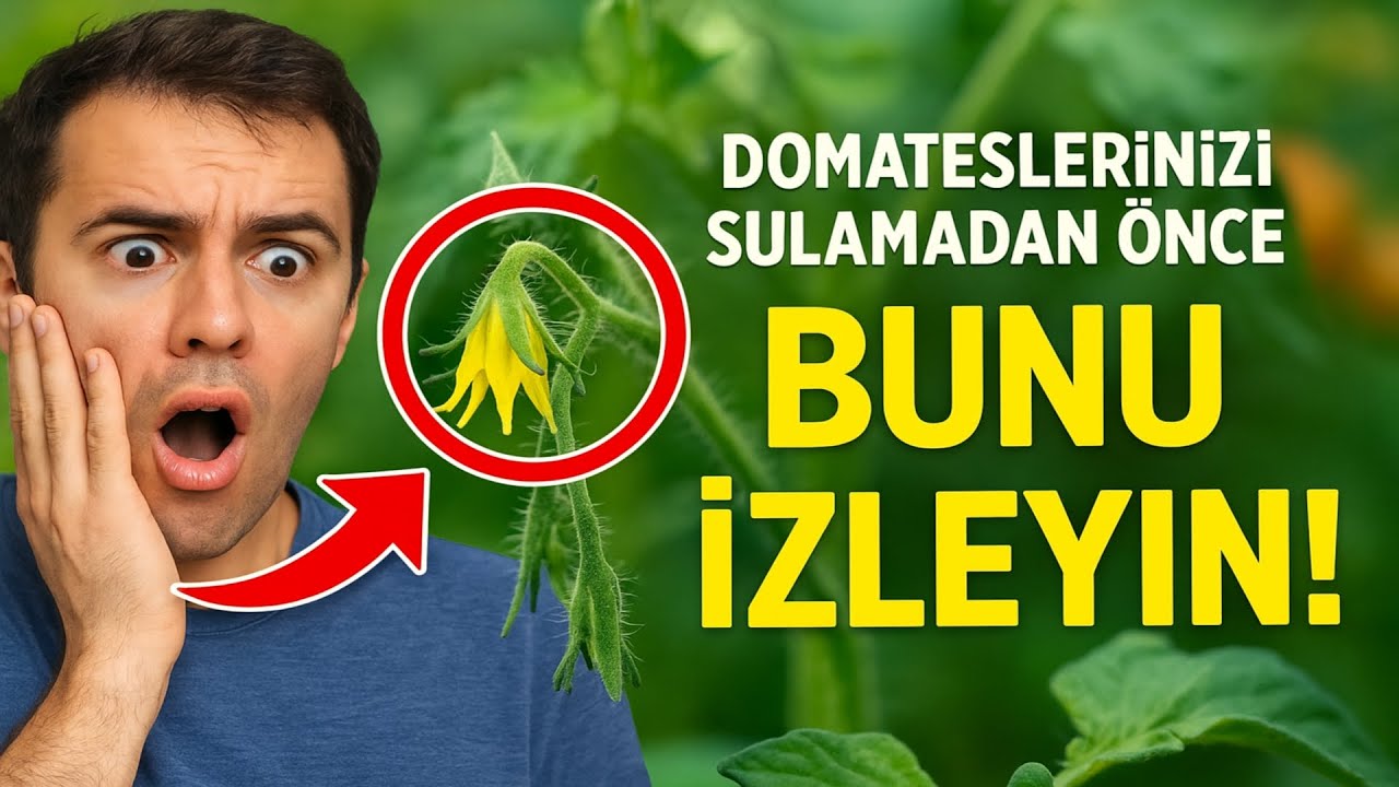 Domateslerinizi sulamadan ÖNCE bunu izleyin! 💧 Domateslerinizde hep boş çiçekler olmasının 7 sebeb