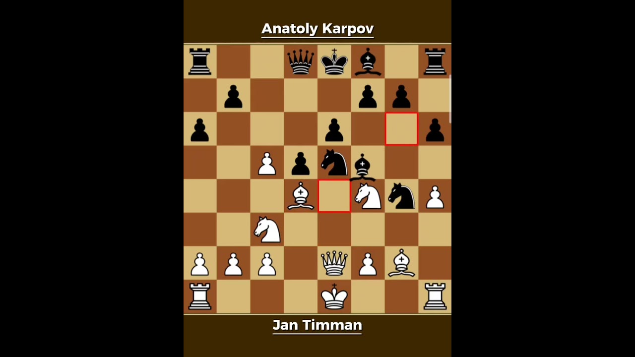 Jan Timman vs Anatoly Karpov ◉ World Cup, Belfort-France, 1988