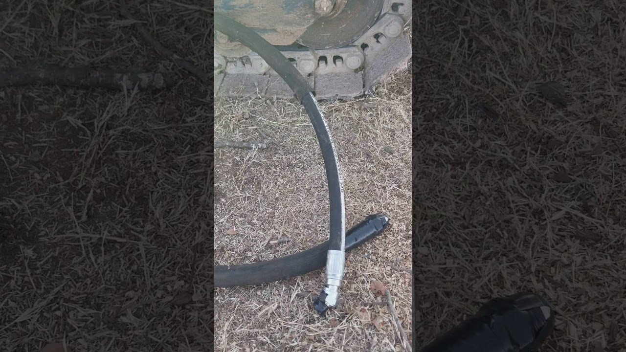 Bobcat hydraulic hose replacement. Part 1