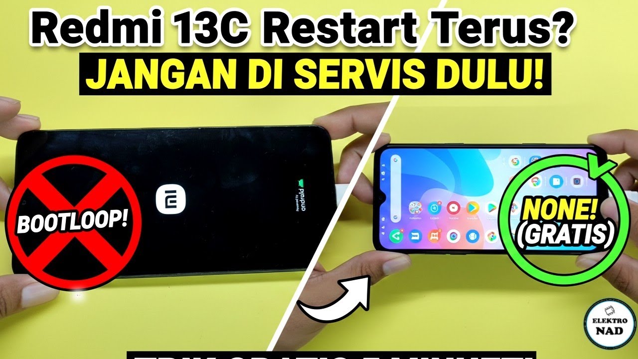Solusi Redmi 13C Bootloop/Restart Sendiri - 100% Gratis & Ampuh!