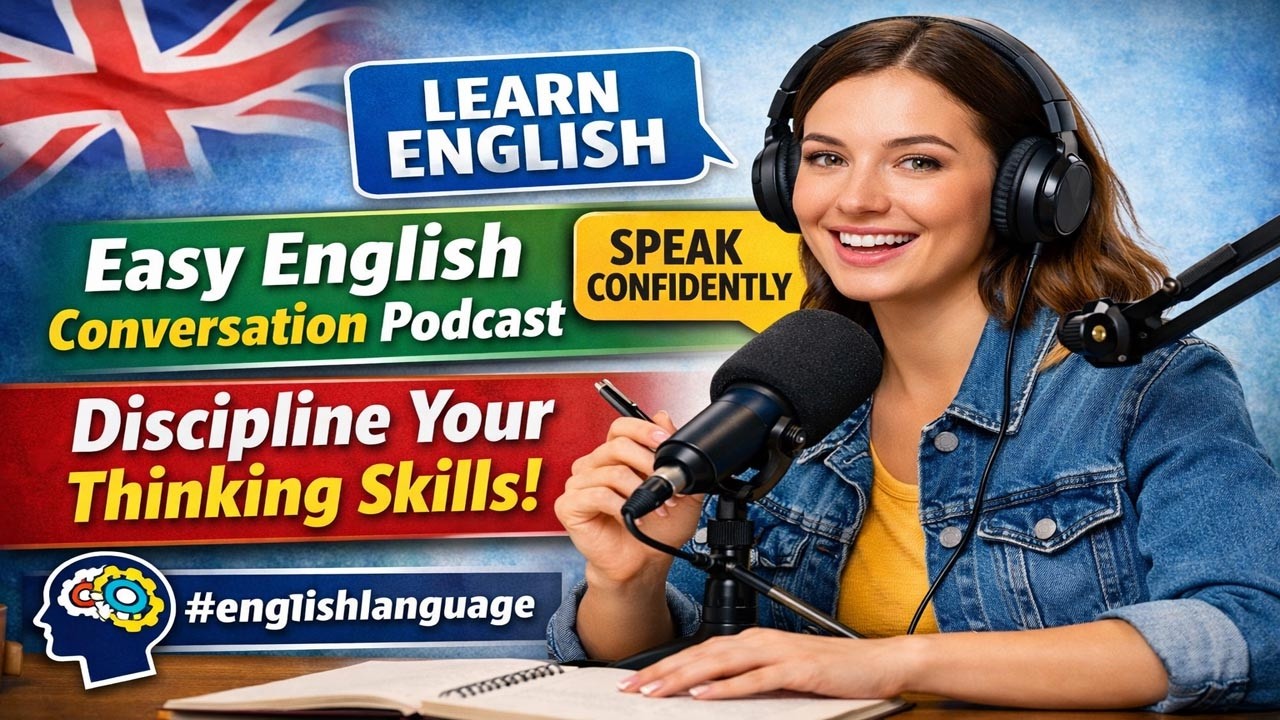 Easy English Conversation Podcast to Discipline Your Thinking Skills #englishlanguage