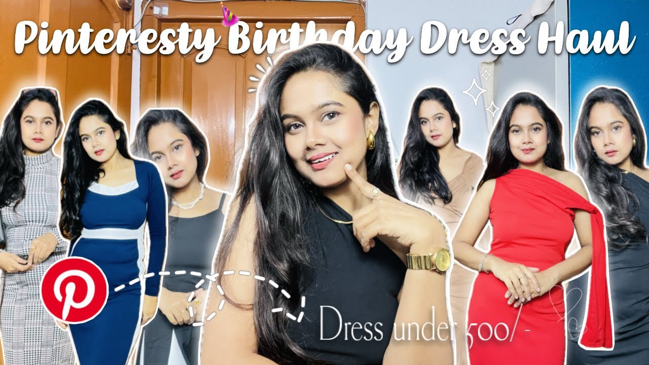 Pinteresty Birthday Dress Haul 🎀 Winter Birthday Outfit Inspo 🎁 Susmita Kangsa Banik 🎂🥳