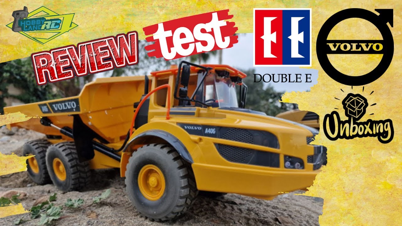 Volvo A40G 🚧⚠ Rc truck ⚠🚧 🛑DOUBLE EAGLE E591🛑 Unboxing, Review & Test