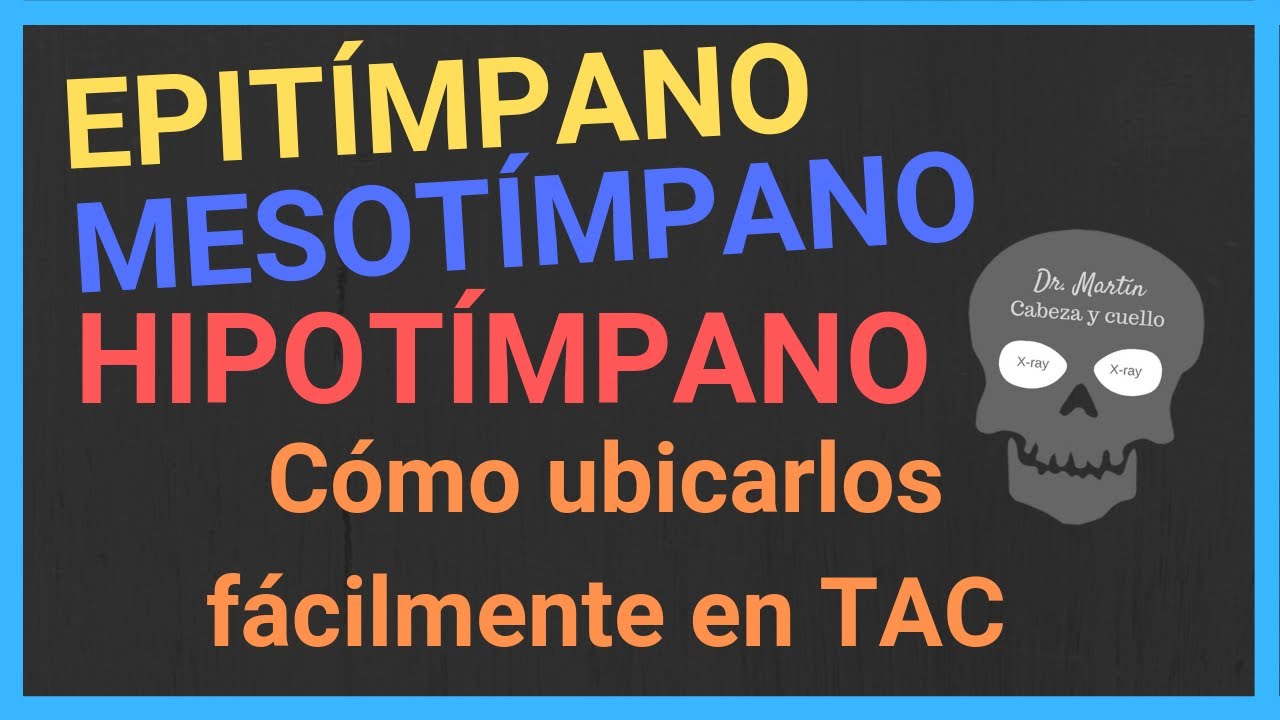 💀 O&Iacute;DO MEDIO 1: c&oacute;mo ubicar sus COMPARTIMENTOS en TAC