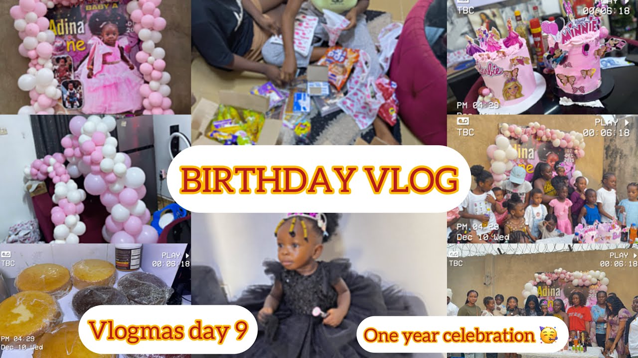 HOW I OUTDID MYSELF FOR MY BABY’S ONE YEAR BIRTHDAY/cooked,decorates,baked-birthday#vlogs #birthday 
