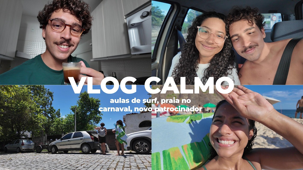 fiz esse vlog tranquilo para você: aulas de surf, novo patrocinador e praia no carnaval | vlog 024
