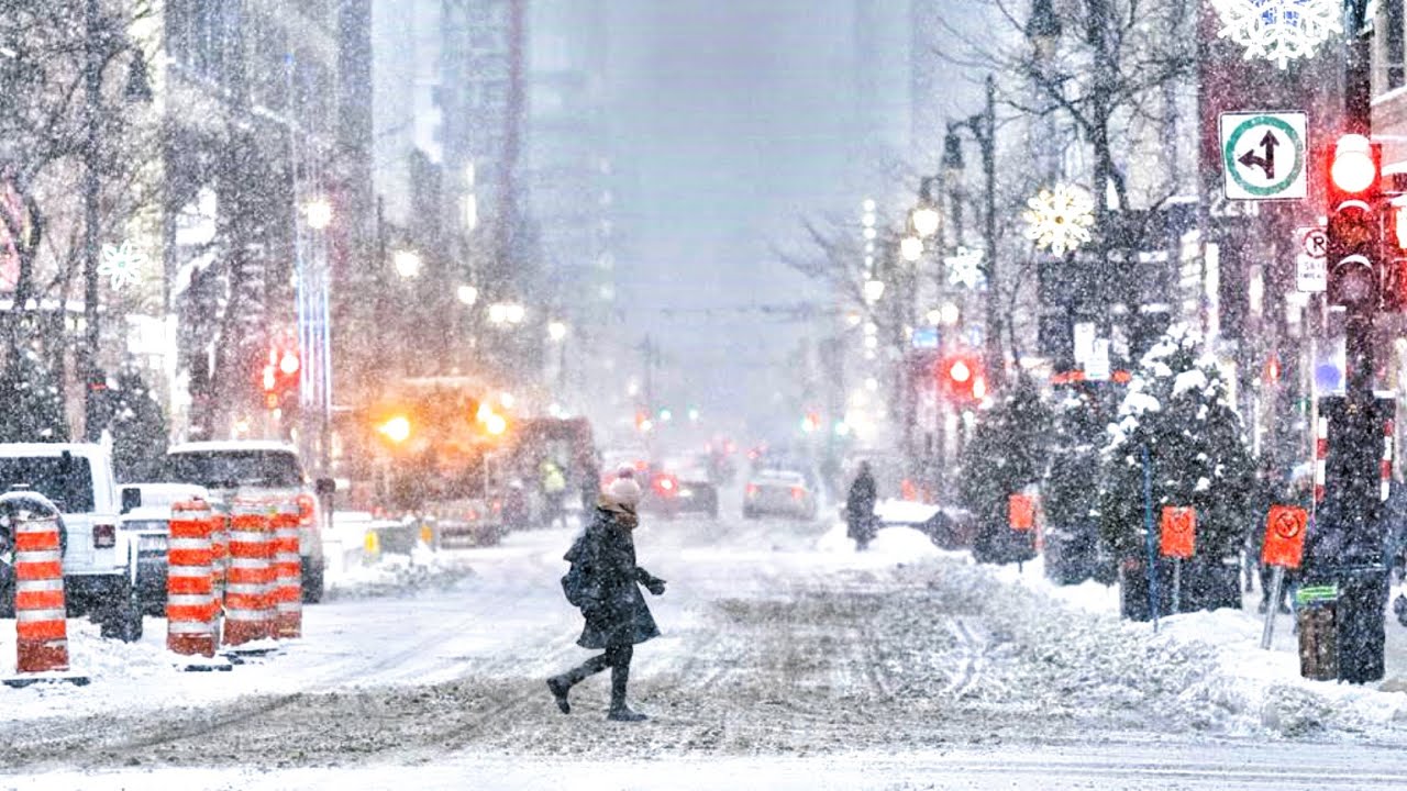 ❄️ Montreal Under the Snow | 100% Real Walk – No Editing, No Filter