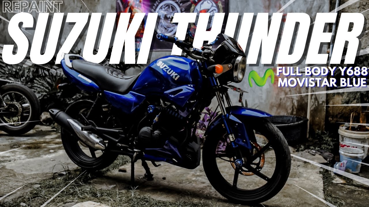 SAMURAI PAINT | REPAINT SUZUKI THUNDER | Full Body Movistar Blue Y688