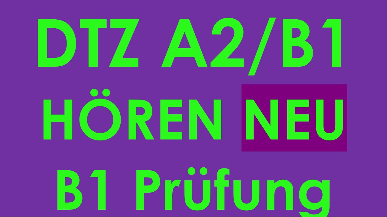 DTZ B1 Hören, Prüfung B1 Neu #dtz #dtzb1 #dtzhören #dtzb1 #gastdtz #gastb1 #b1hören #hörenb1