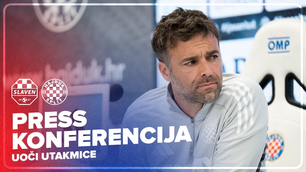 🎙️ UŽIVO | Press konferencija uoči utakmice Slaven Belupo - Hajduk 🔴🔵