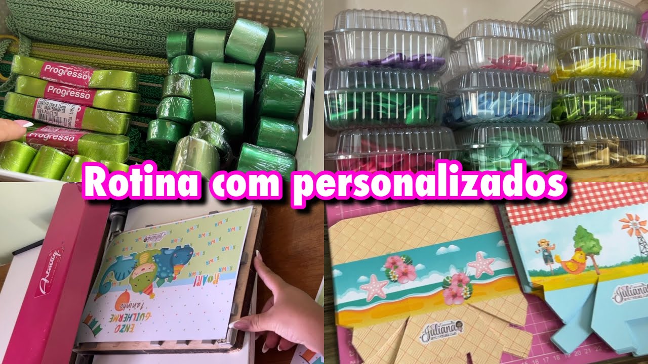 Minha rotina com a papelaria personalizada