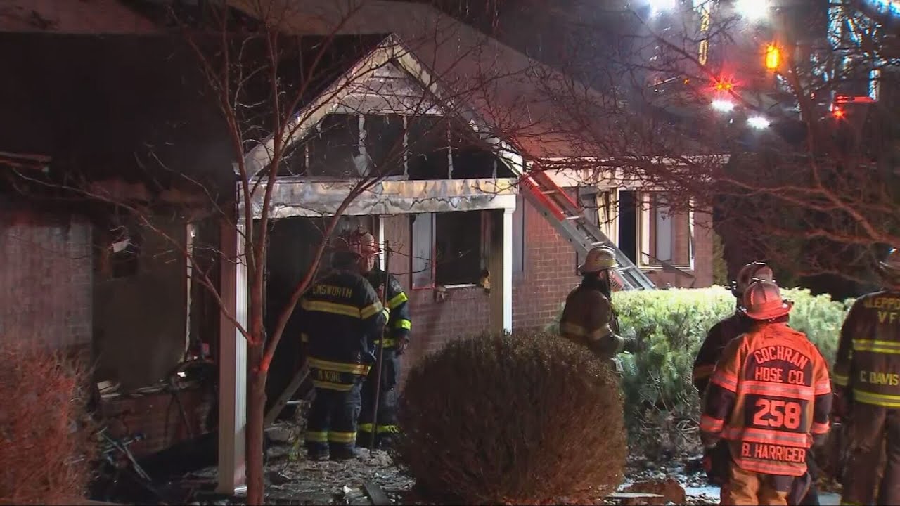 Crews battle 2-alarm house fire in Ohio Township