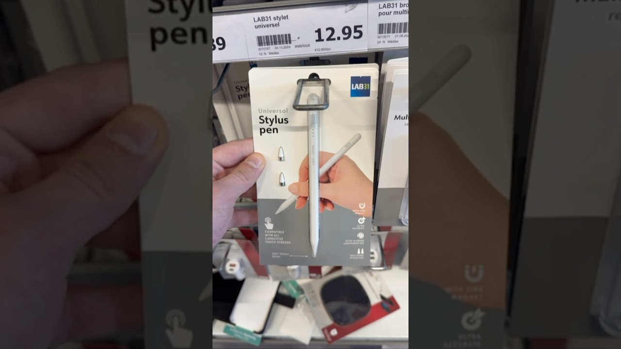 Je teste le nouveau stylet connect&eacute; ✍️ #essai #test #stylet #applepencil #tablette #action #shorts￼