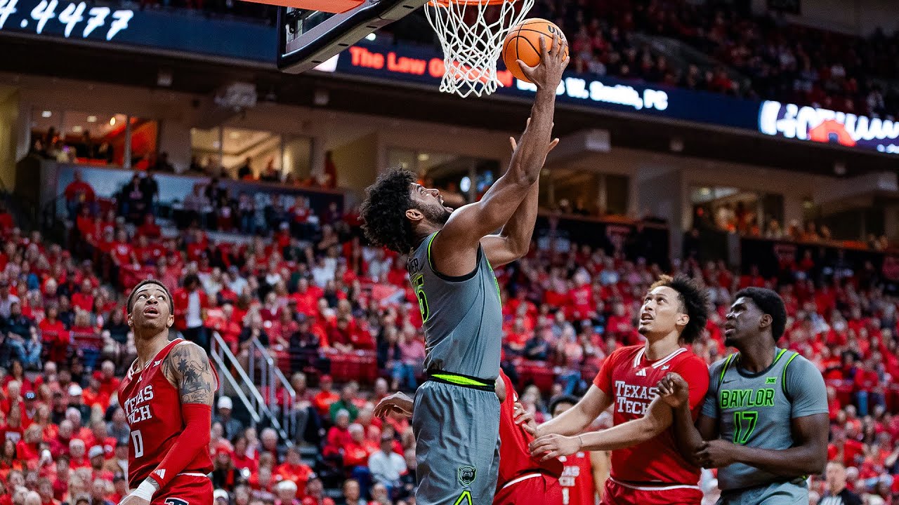 Baylor Basketball (M): Norchad Omier Highlights at Texas Tech | February 4, 2025