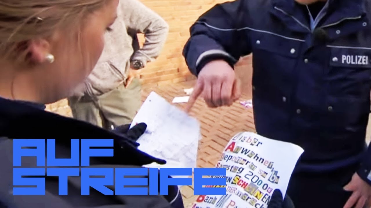 Erpresserbrief! Er fordert 2000&euro;! | Auf Streife | SAT.1 TV