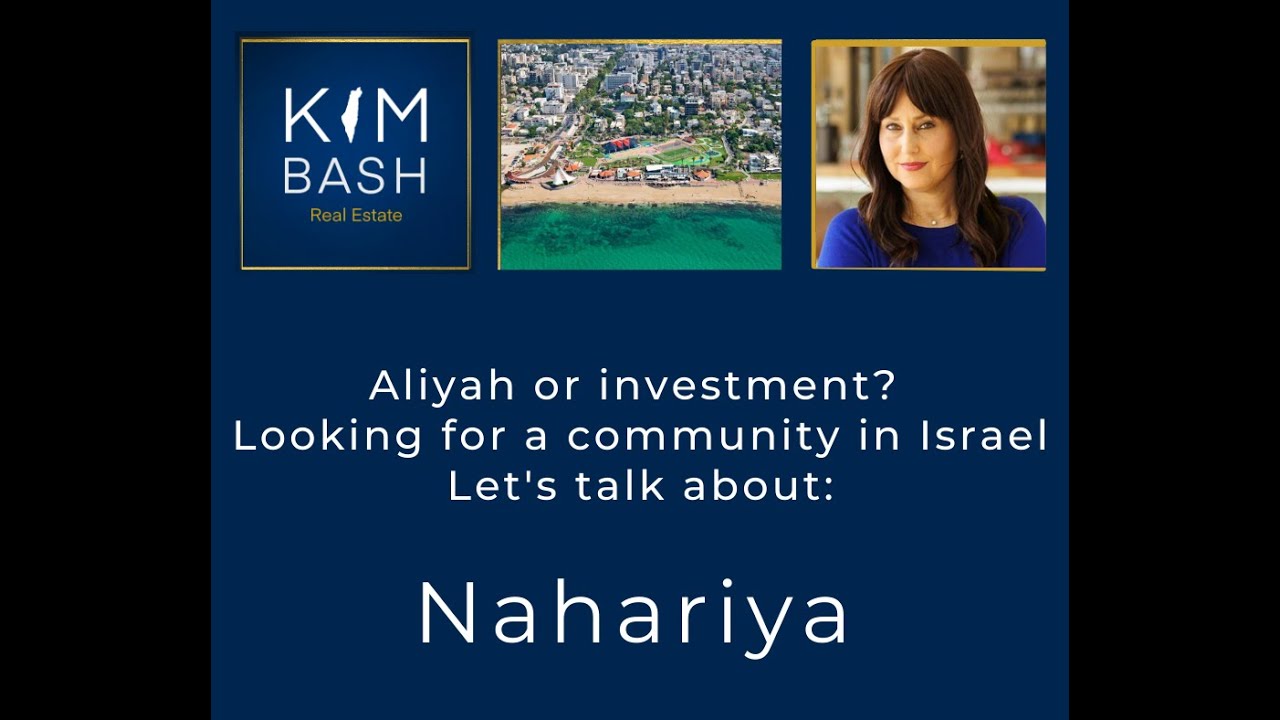 Aliyah or Looking for a new community in Israel? Let's talk about Nahariya