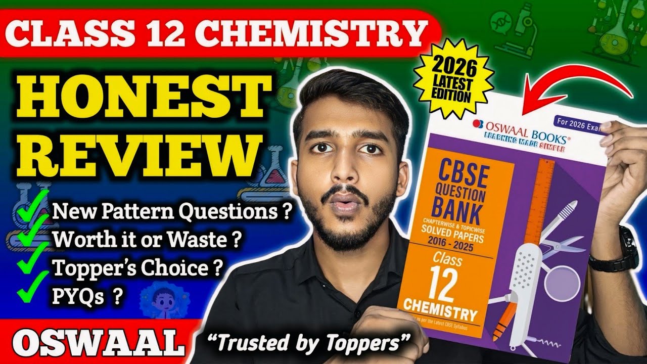Oswaal Question Bank Class 12 Chemistry 2026 Review 🔥 | Best Question Bank For CBSE Class 12 2025
