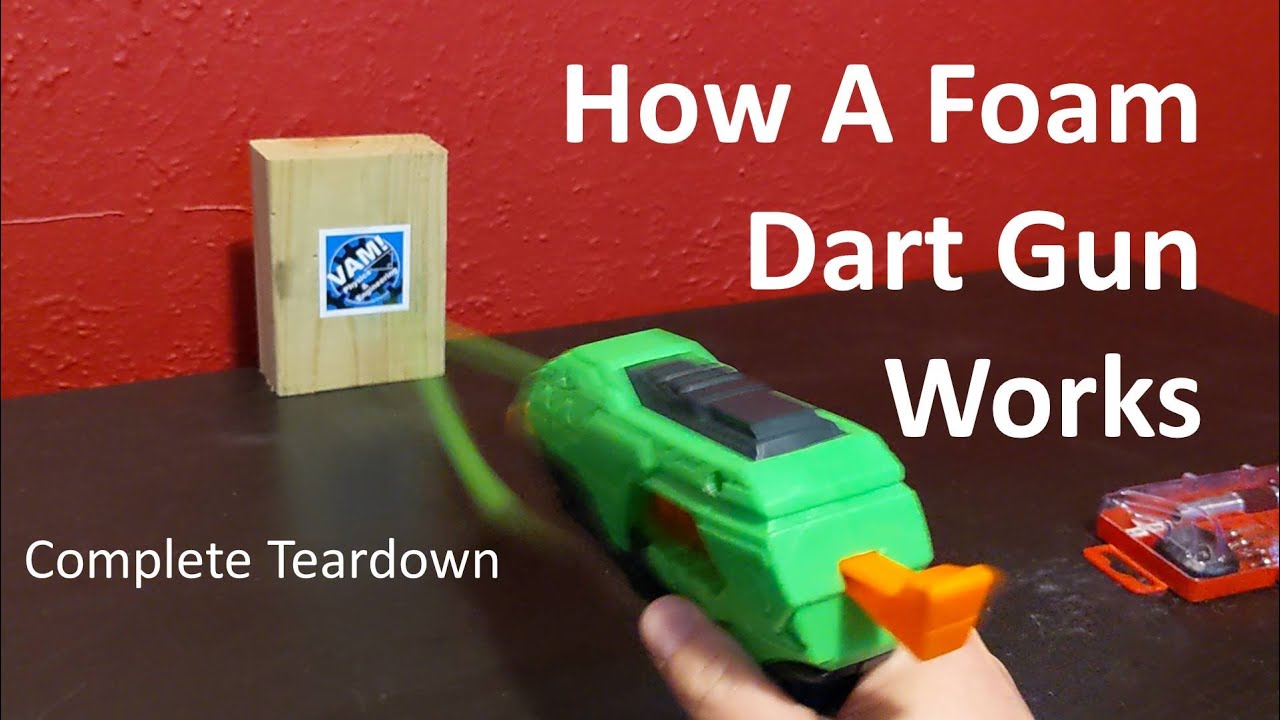 How A Foam Dart Gun Works. (Teardown)