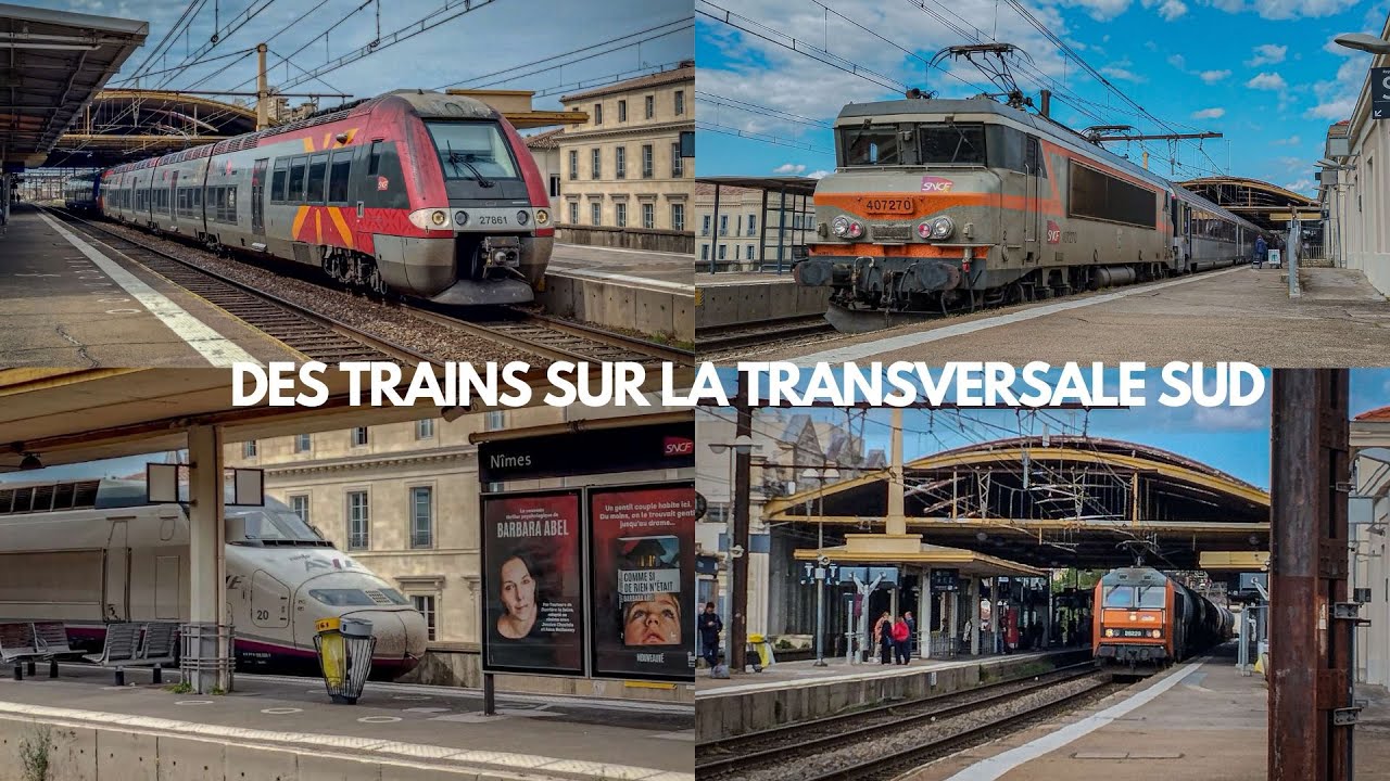 Saison 2 : La gare de Nimes Centre et ses magnifiques trains ! (Episode 2)