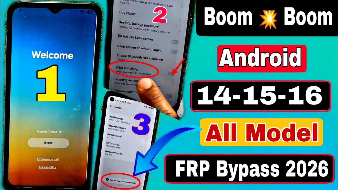 ⚡Complete New Trick | Samsung FRP Bypass | Android 14-15-16 | Latest Security Patch | Developer OEM