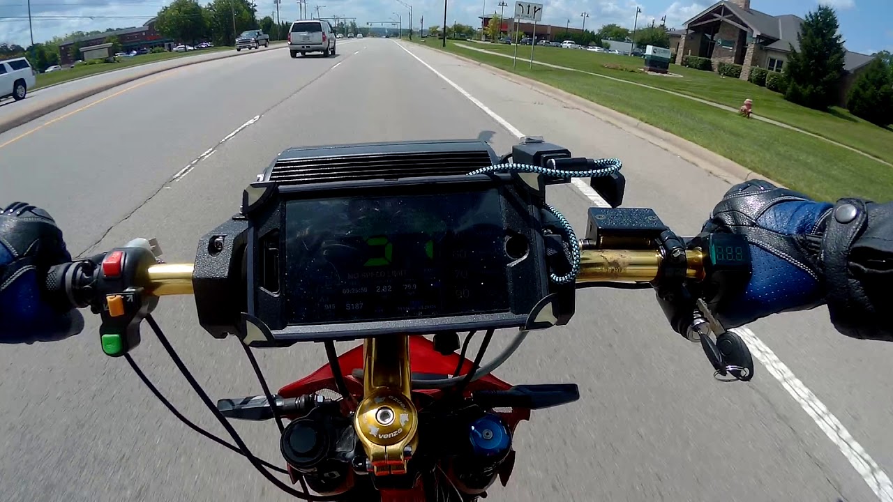 The first test of a super fast electric bike running an asi bac8000 controller part 1