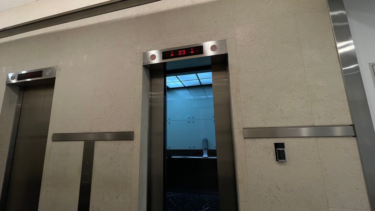 Fast Schindler 300P Lifts - Fusionopolis One (Connexis North, high-rise)