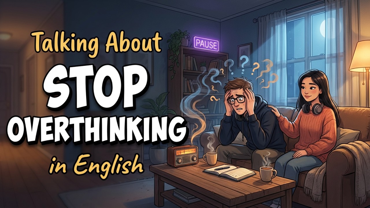 Talking About STOP Overthinking in English | English Conversation Practice | Learn English Fast