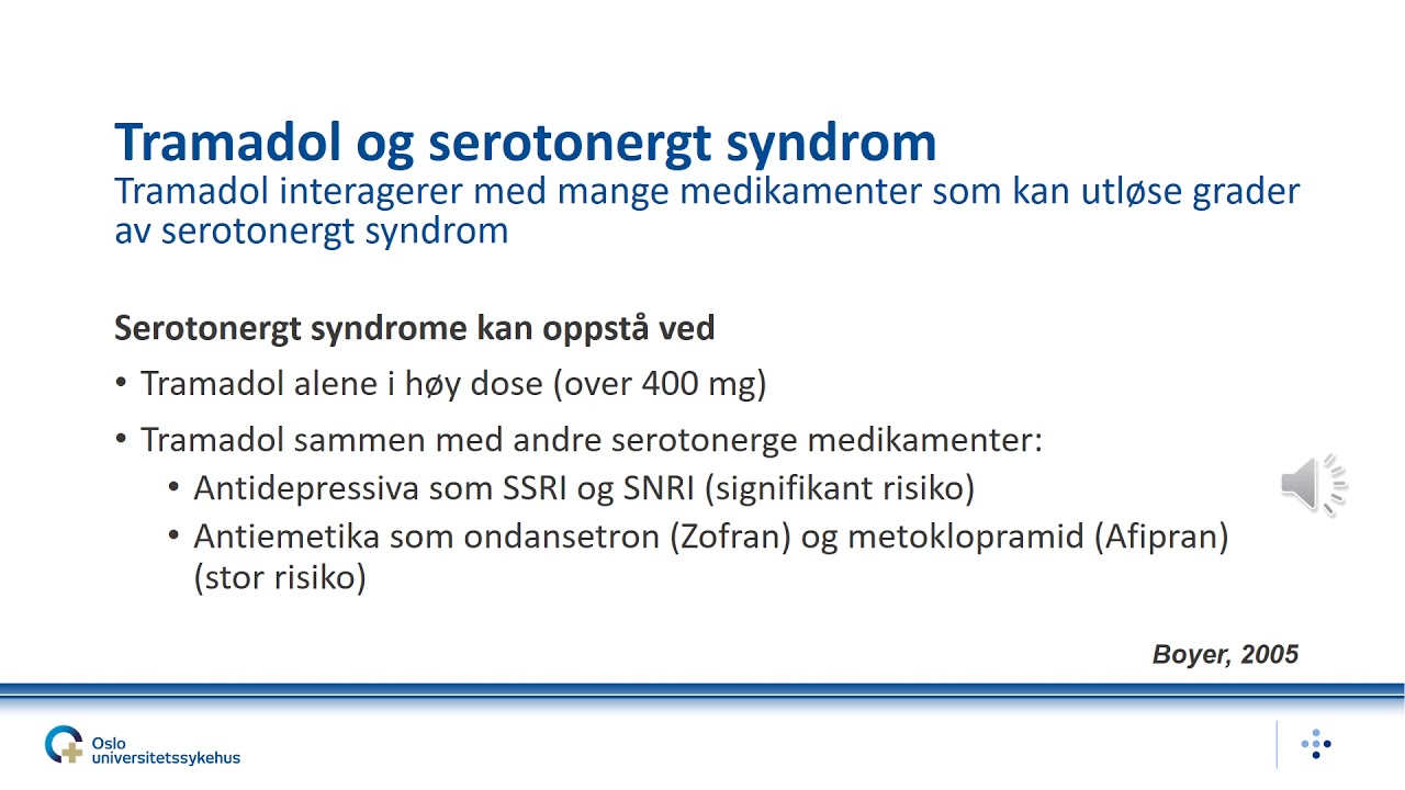 10. TRAMADOL HOS ELDRE  Smerte hos eldre er vanlig og vanskelig  Harald Breivik