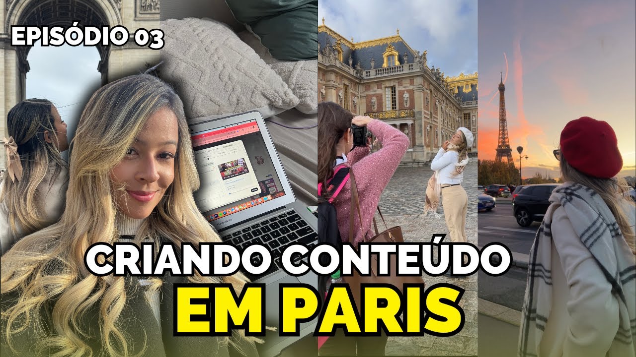 🗓Ep 3: MONA IN PARIS! Criando conteúdo em Paris, gravando reels no aeroporto, truques de engajamento