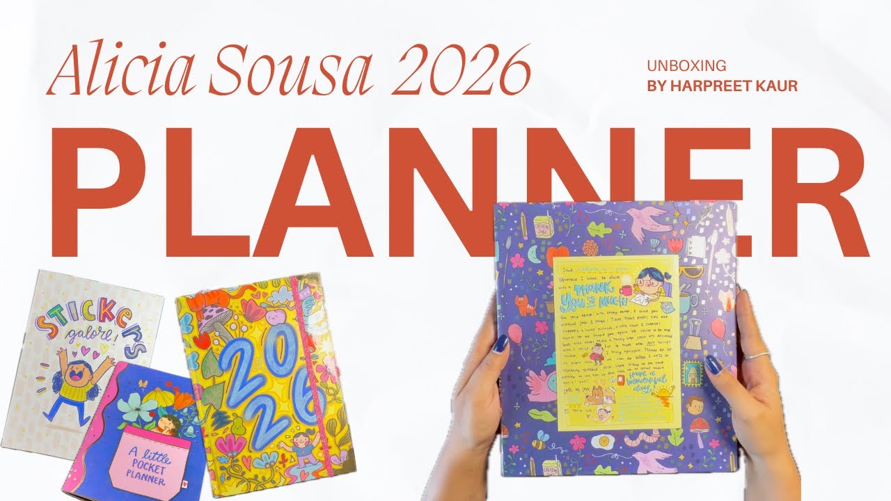 Unboxing Alicia Souza 2026 Planner + Pocket Planner + Sticker Book 💜 | Honest Review | Flip Through 