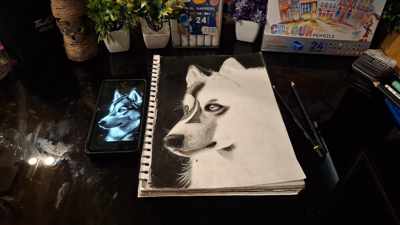 Dog drawing #art #drawing #shorts #dog