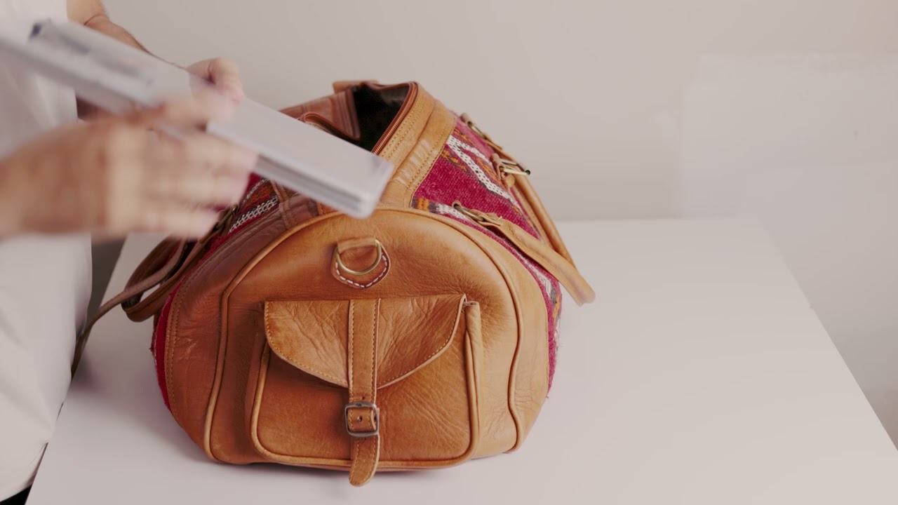 Leather HandBags | Moroccan Leather Travel Bag | Premium Quality and High Quality