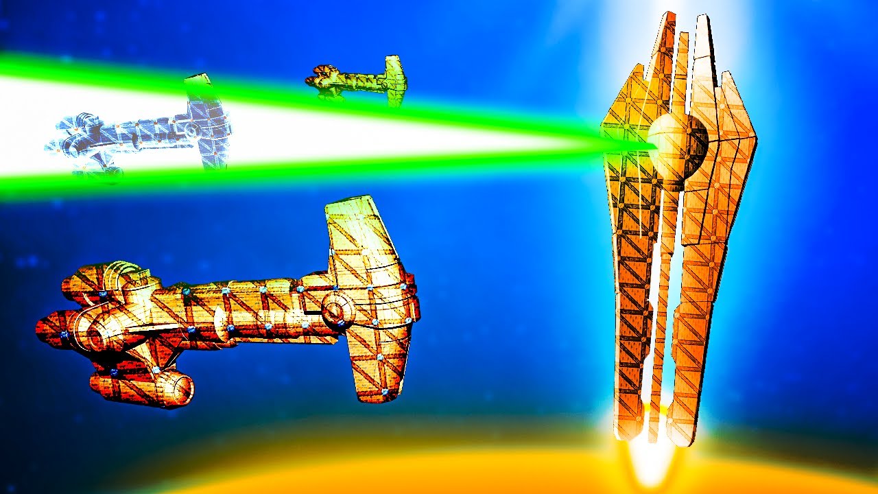STAR FORGE SUPER LASER Destroys the Hammerhead Cruiser Fleet in Forts Star Wars!