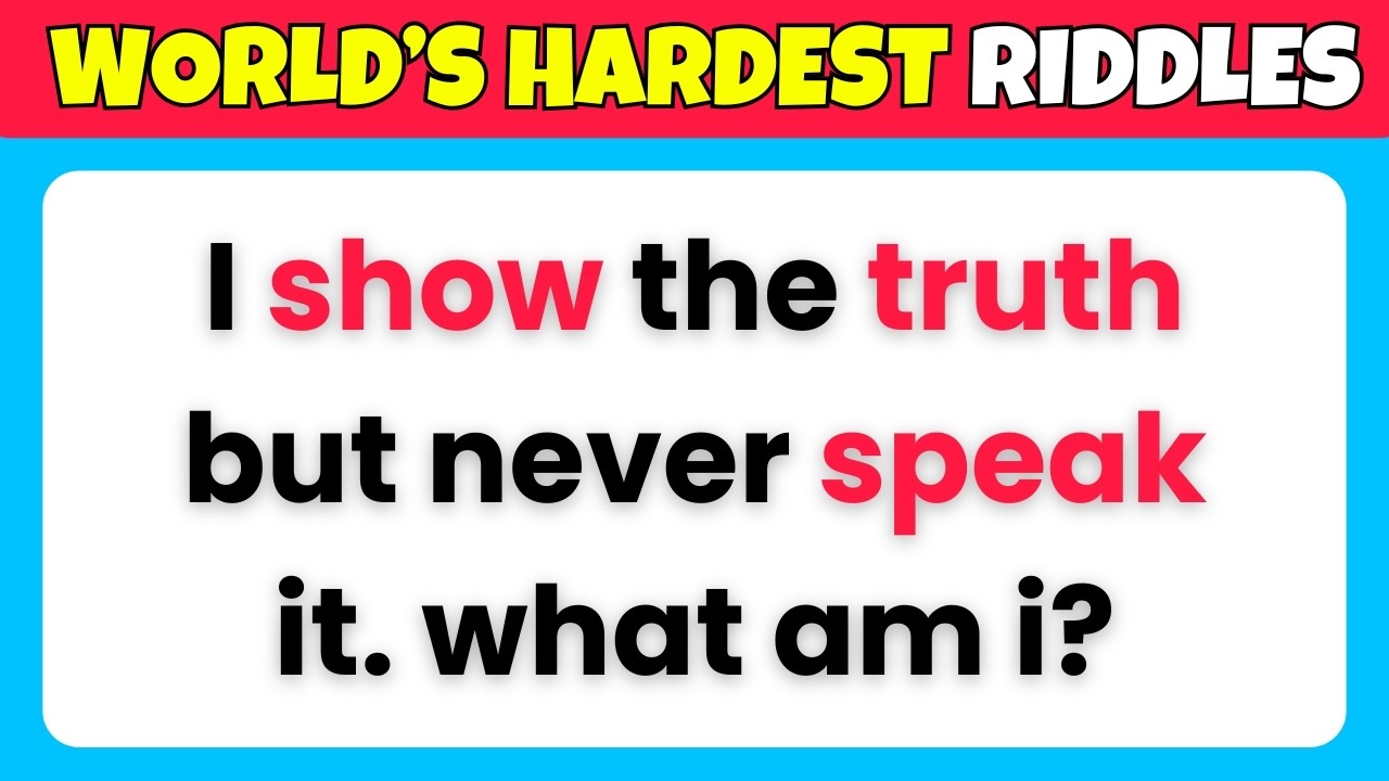 Only the Top 1% Can Solve These Riddles