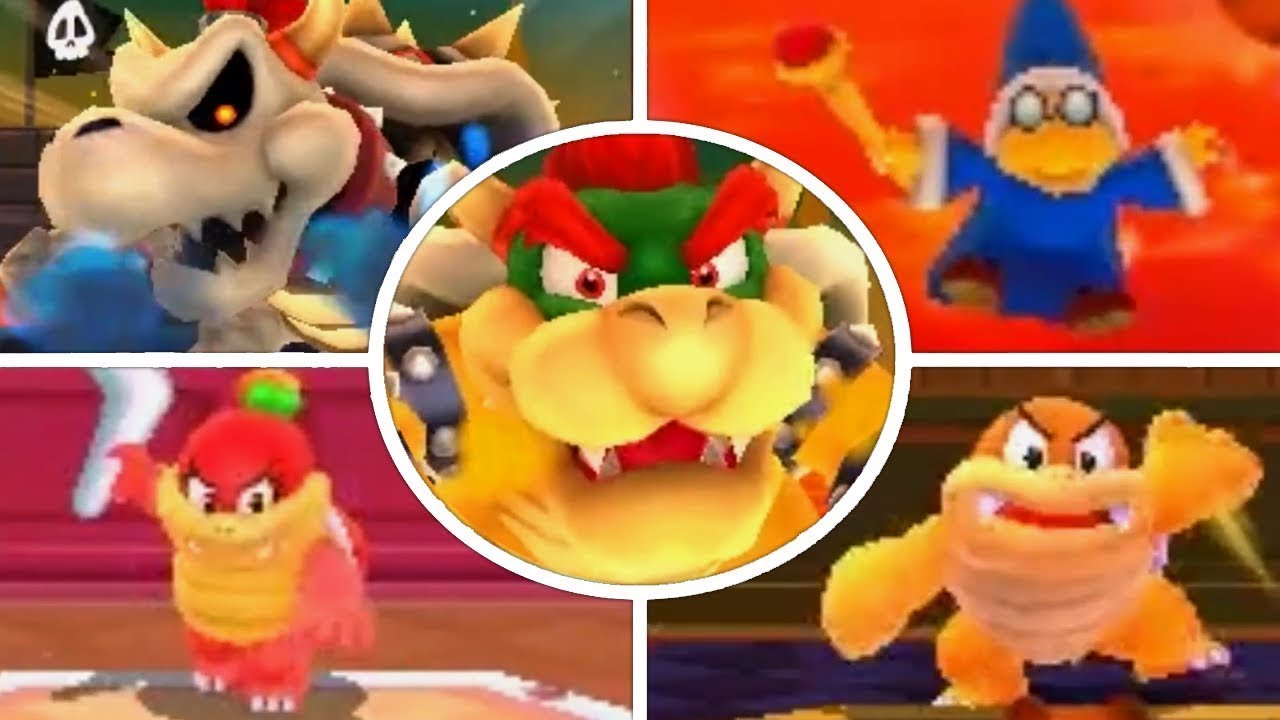 Super Mario 3D Land  - ALL BOSSES (No Damage)