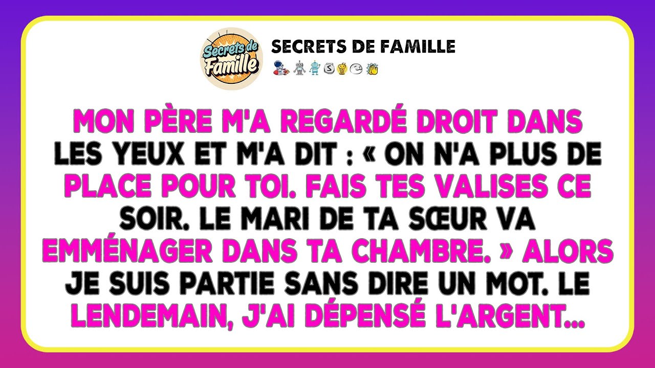Mon Père Me Chasse Pour Son Gendre. Ma Réaction Du Lendemain Les A Laissés Sans Voix.