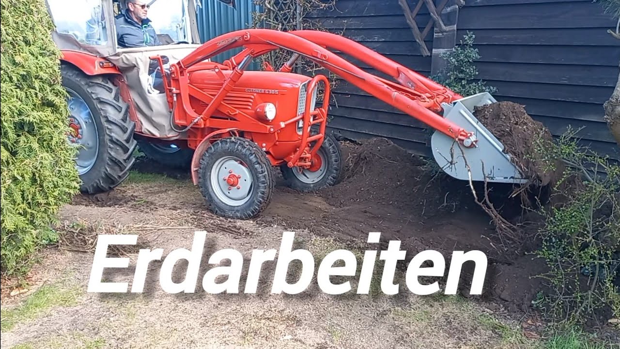 vorarbeiten für den Standplatz des Bauwagen